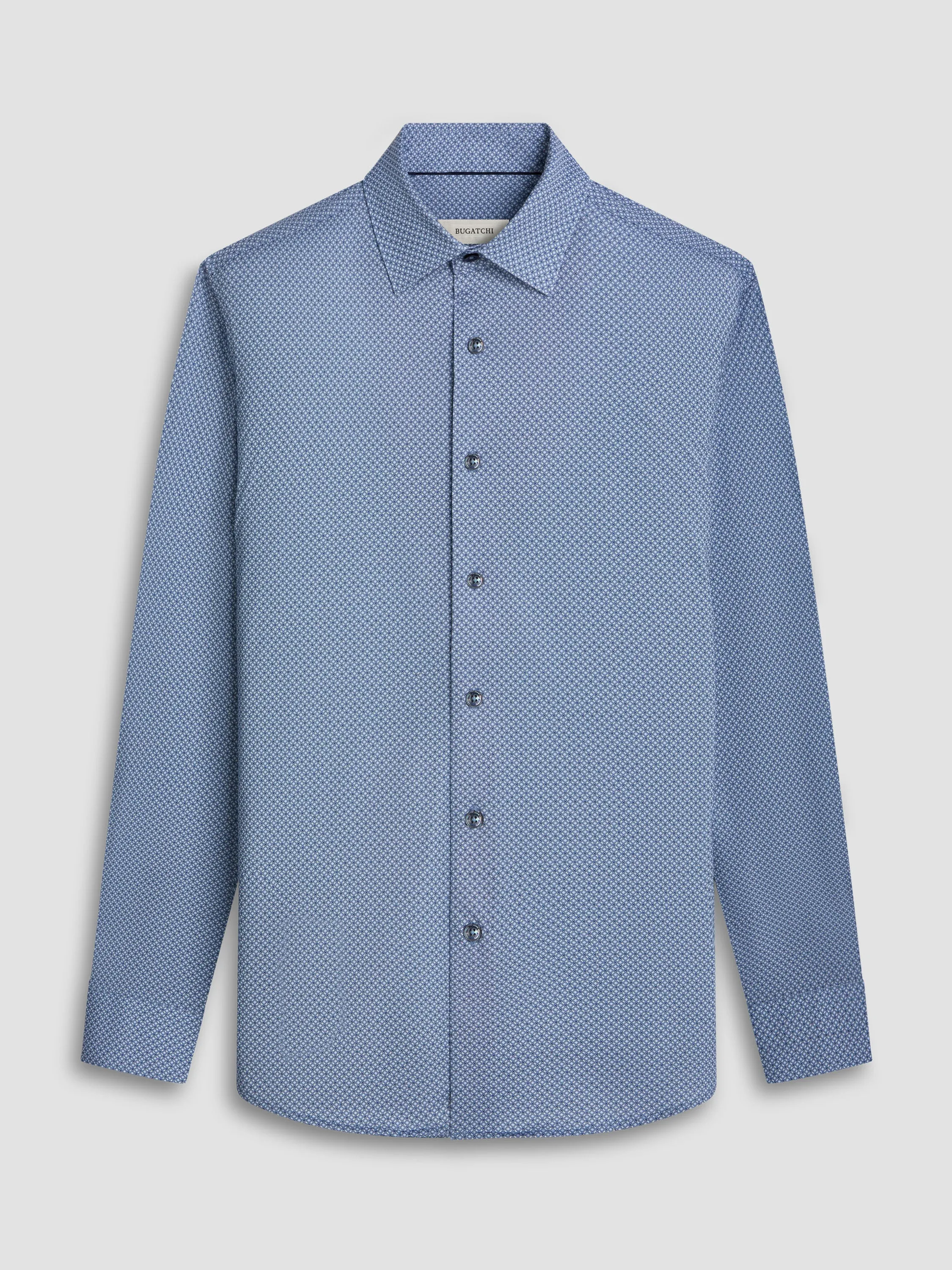 Bugatchi Ooohcotton James Long Sleeve Shirt - Cobalt