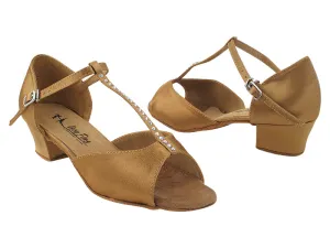 C1644 242 Brown Snake PU_Flesh Mesh Eva Heel