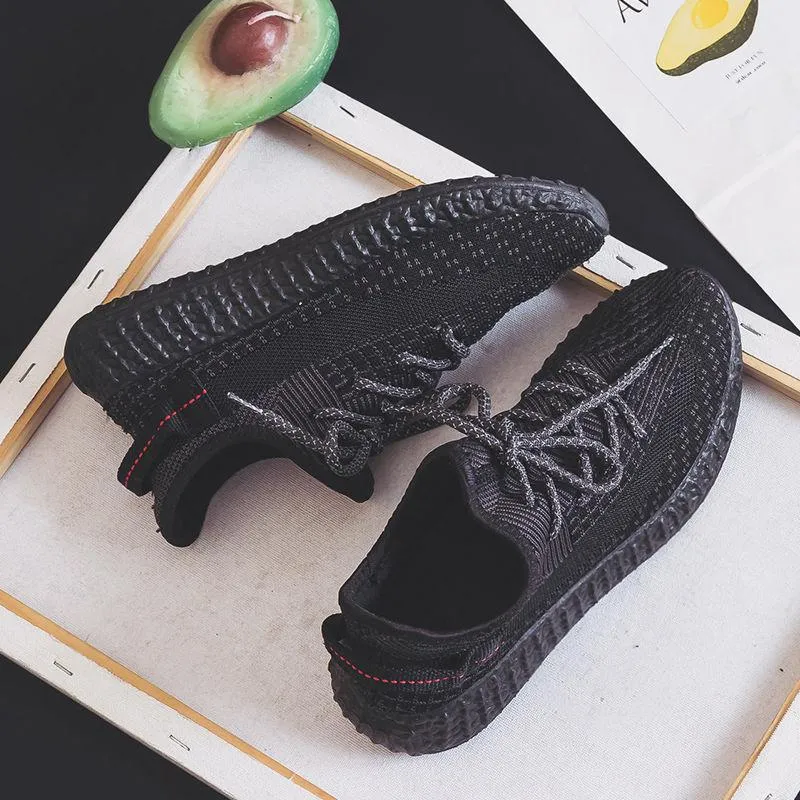 Canvas Men's Shoes All-match Men's Casual Black Sports Running Mesh Sneakers Casual All-match Light and Breathable Outdoor Sports Shoes