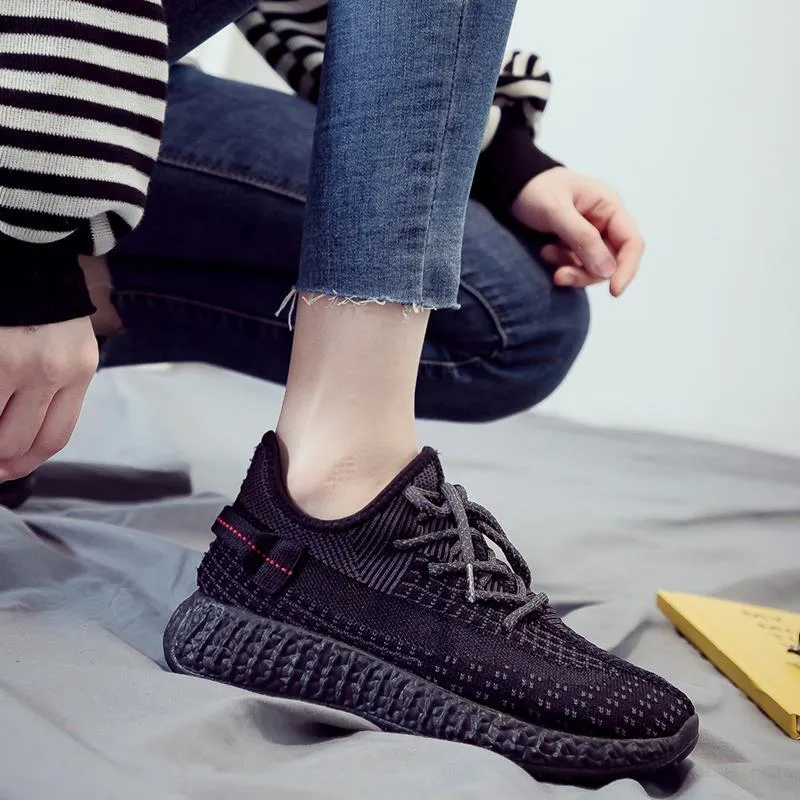 Canvas Men's Shoes All-match Men's Casual Black Sports Running Mesh Sneakers Casual All-match Light and Breathable Outdoor Sports Shoes