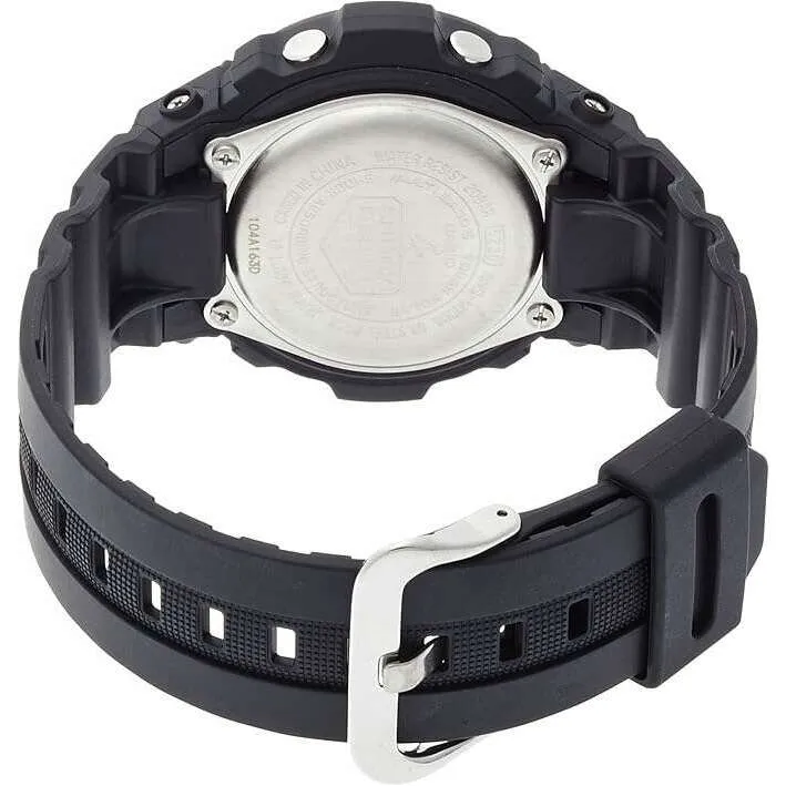 CASIO G-SHOCK DAY-DATE SOLAR ANALOG DIGITAL DIAL BLACK STRAP MEN WATCH AWG-M100A-1AJF