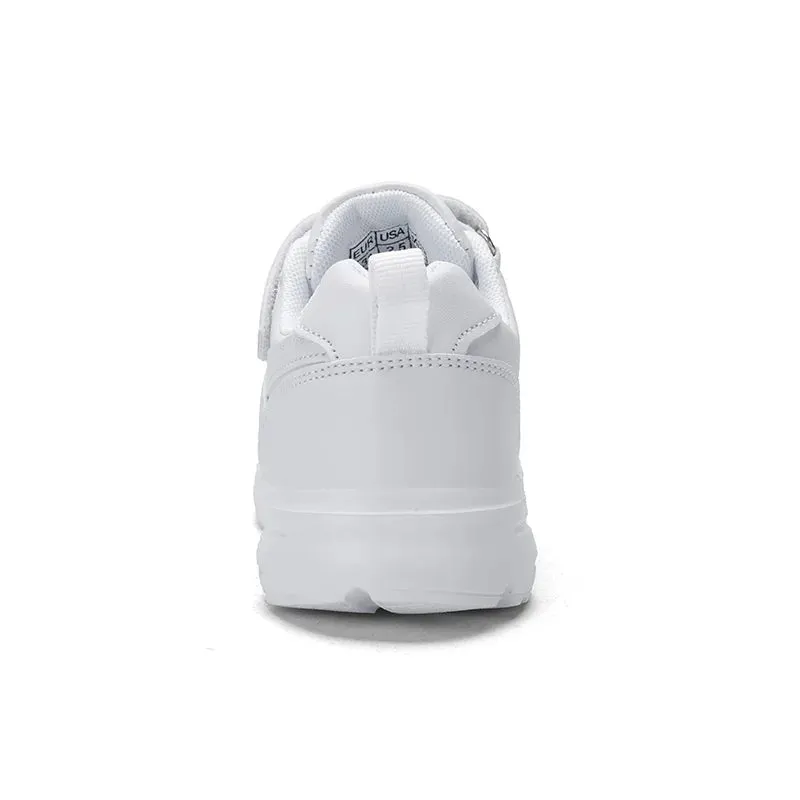 Comfy Kids White Sneakers – Breathable Unisex Shoes for Boys & Girls (Ages 4-6)