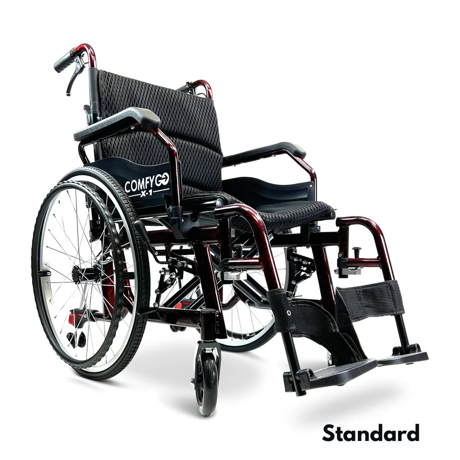 ComfyGo X-1 Lightweight Manual Wheelchair With Quick-Detach Wheels