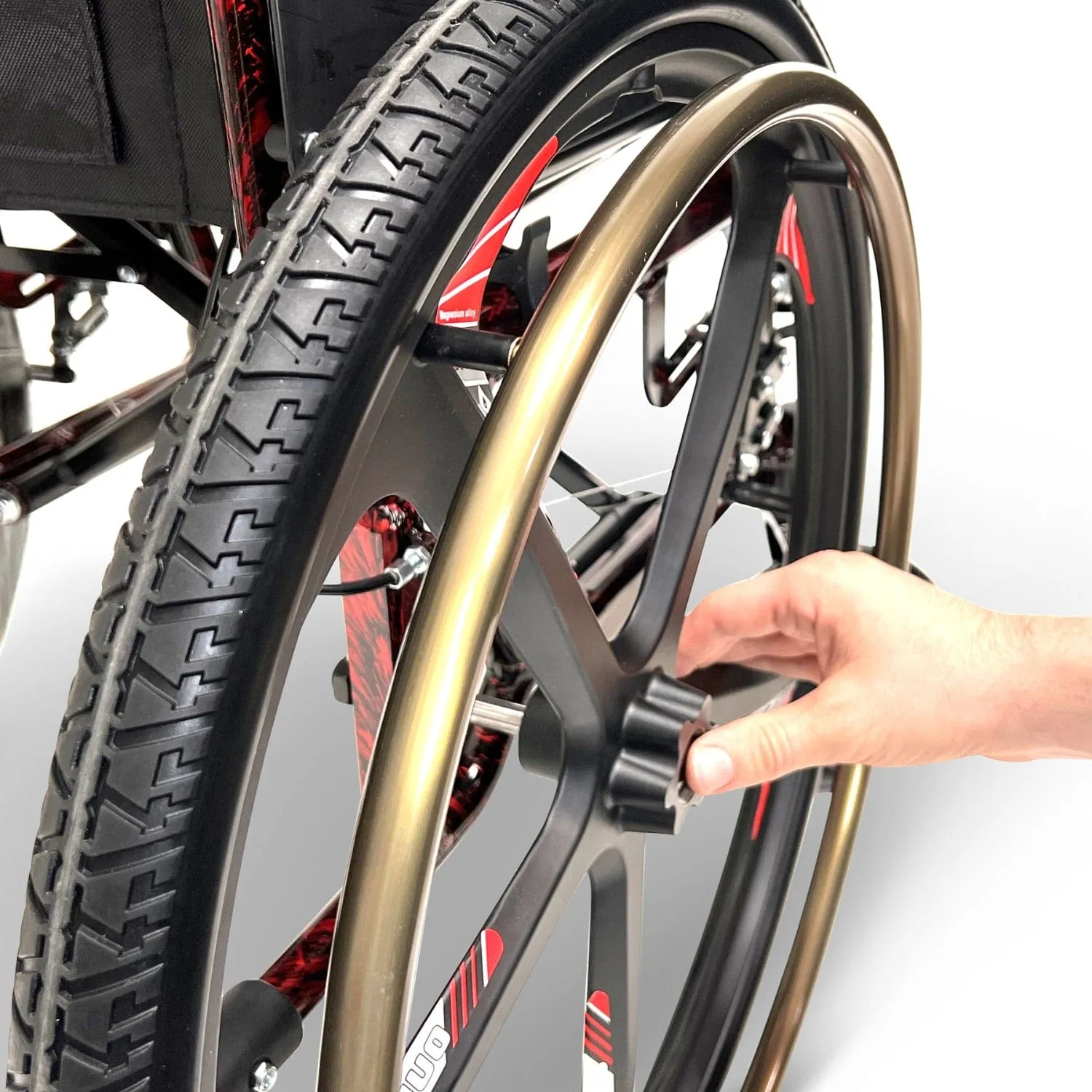 ComfyGo X-1 Lightweight Manual Wheelchair With Quick-Detach Wheels