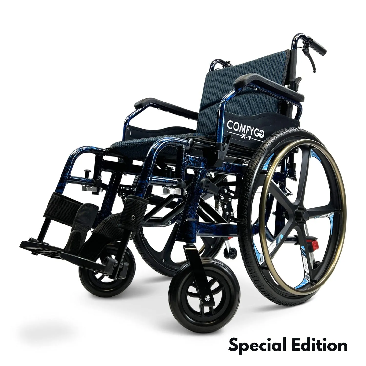 ComfyGo X-1 Lightweight Manual Wheelchair With Quick-Detach Wheels