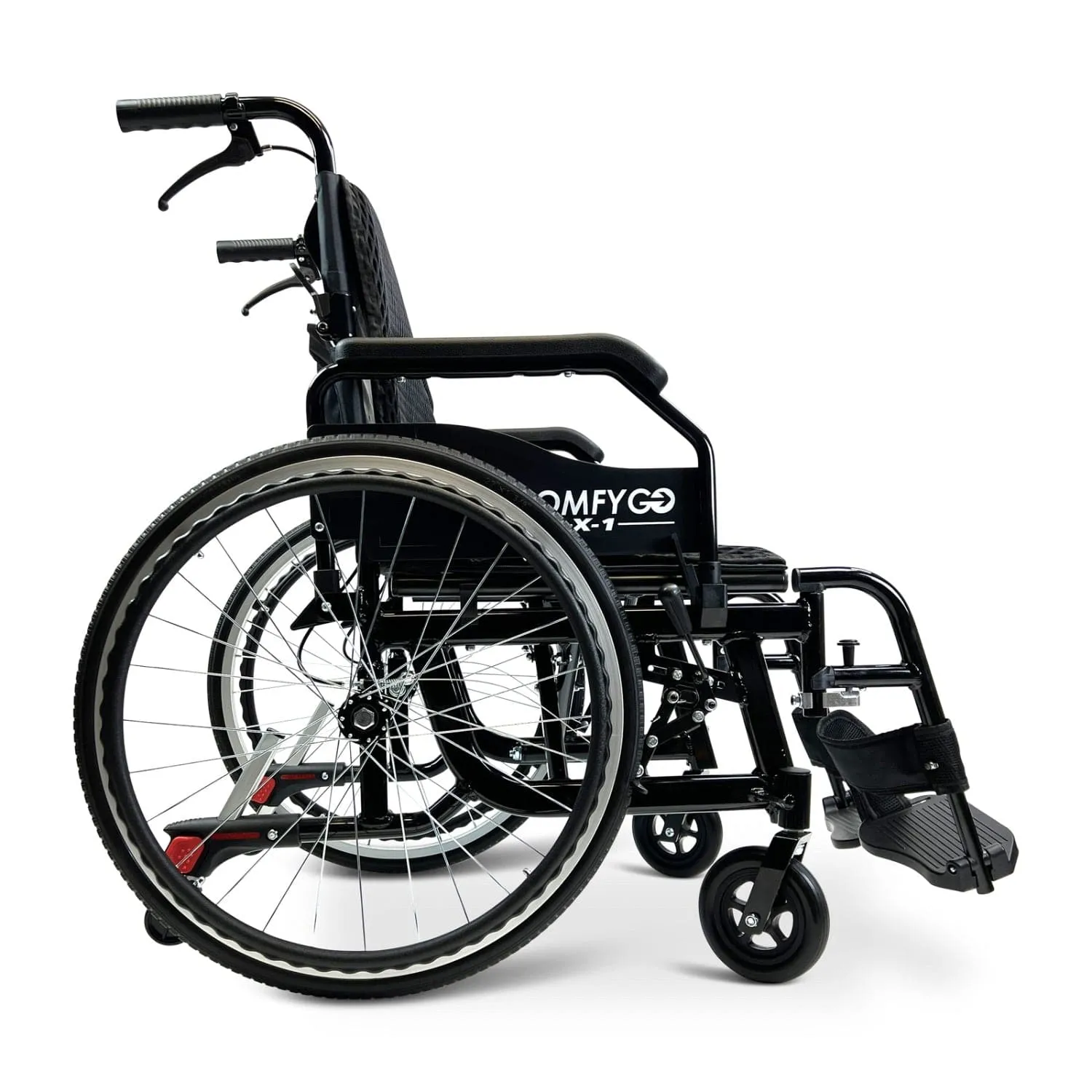 ComfyGo X-1 Lightweight Manual Wheelchair With Quick-Detach Wheels