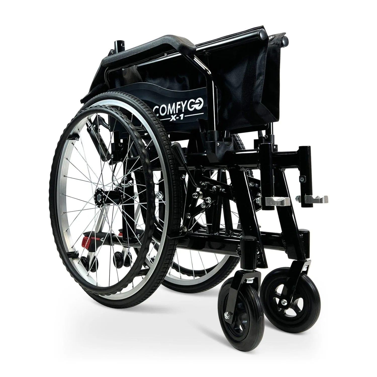 ComfyGo X-1 Lightweight Manual Wheelchair With Quick-Detach Wheels