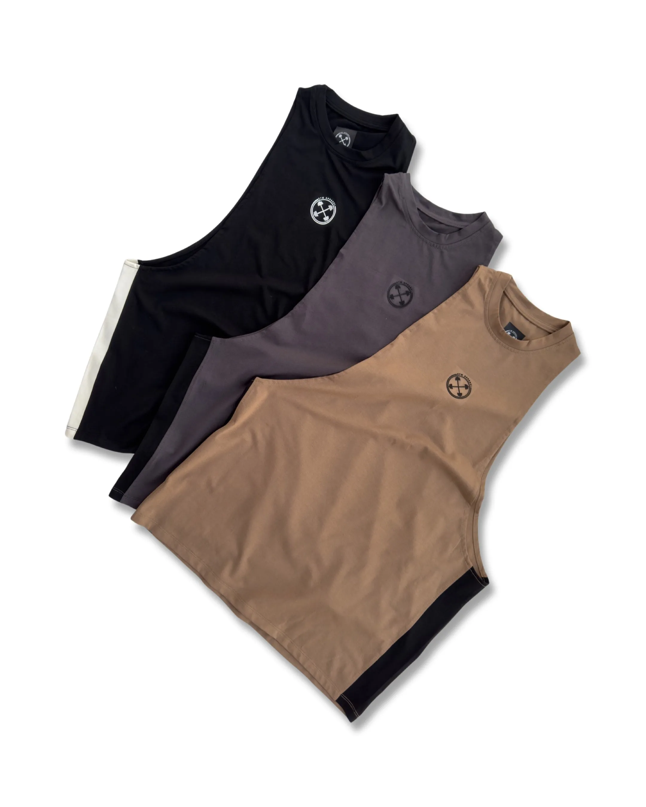 Contrast Deep Cut Tank