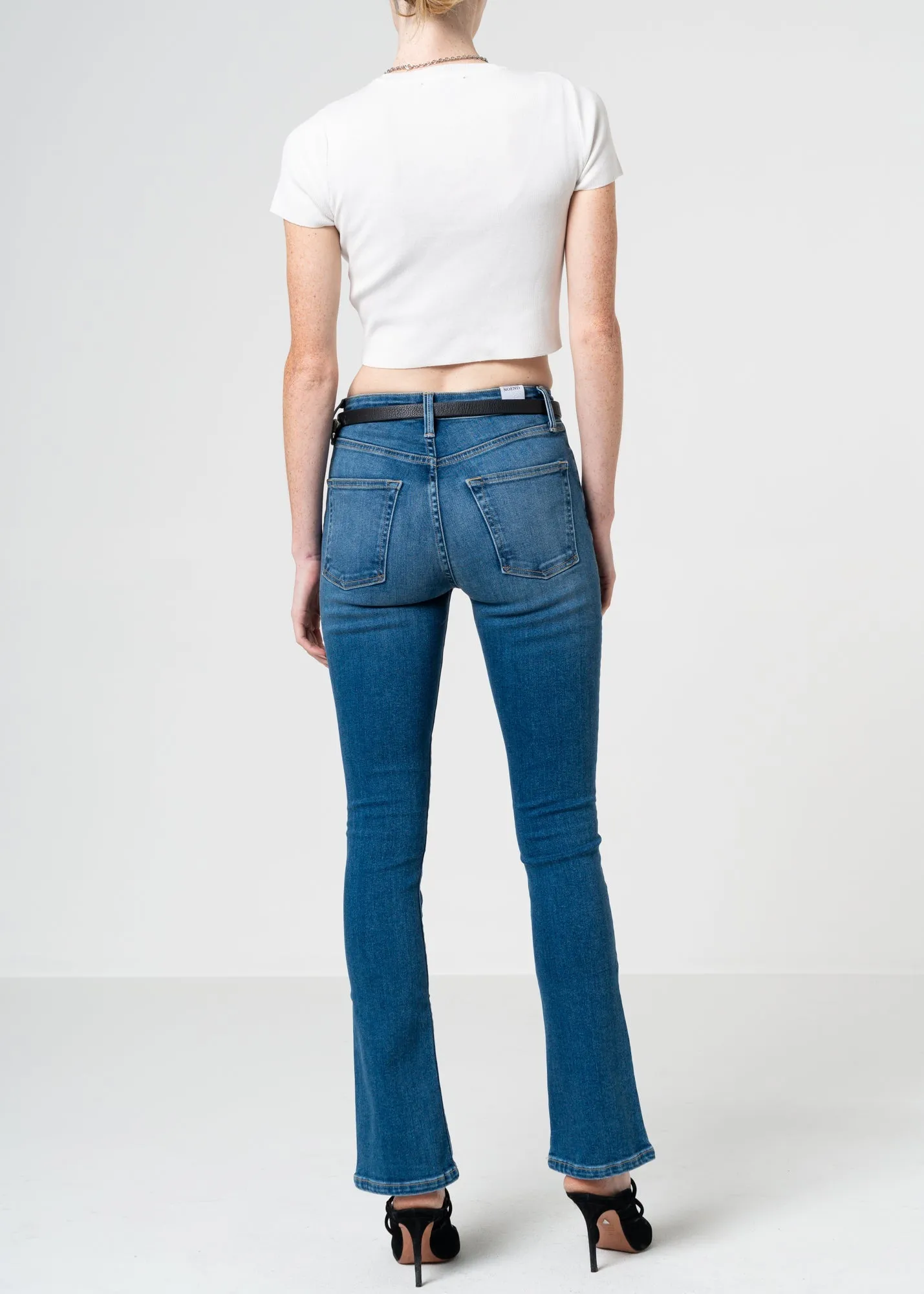 Cora Mid Rise Boot Cut Jeans