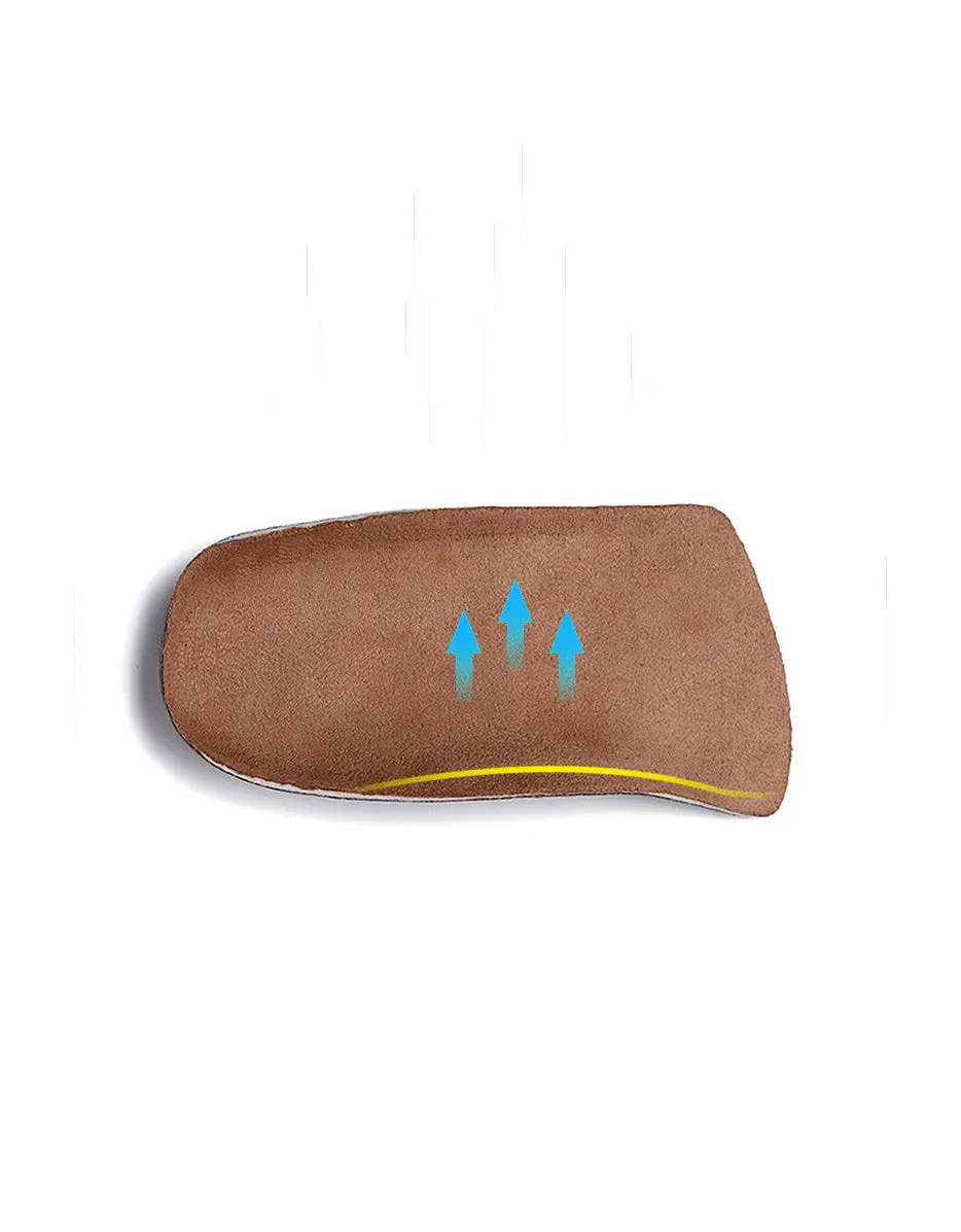 Cork Breathable O-leg Insole Arch Insole Footbed