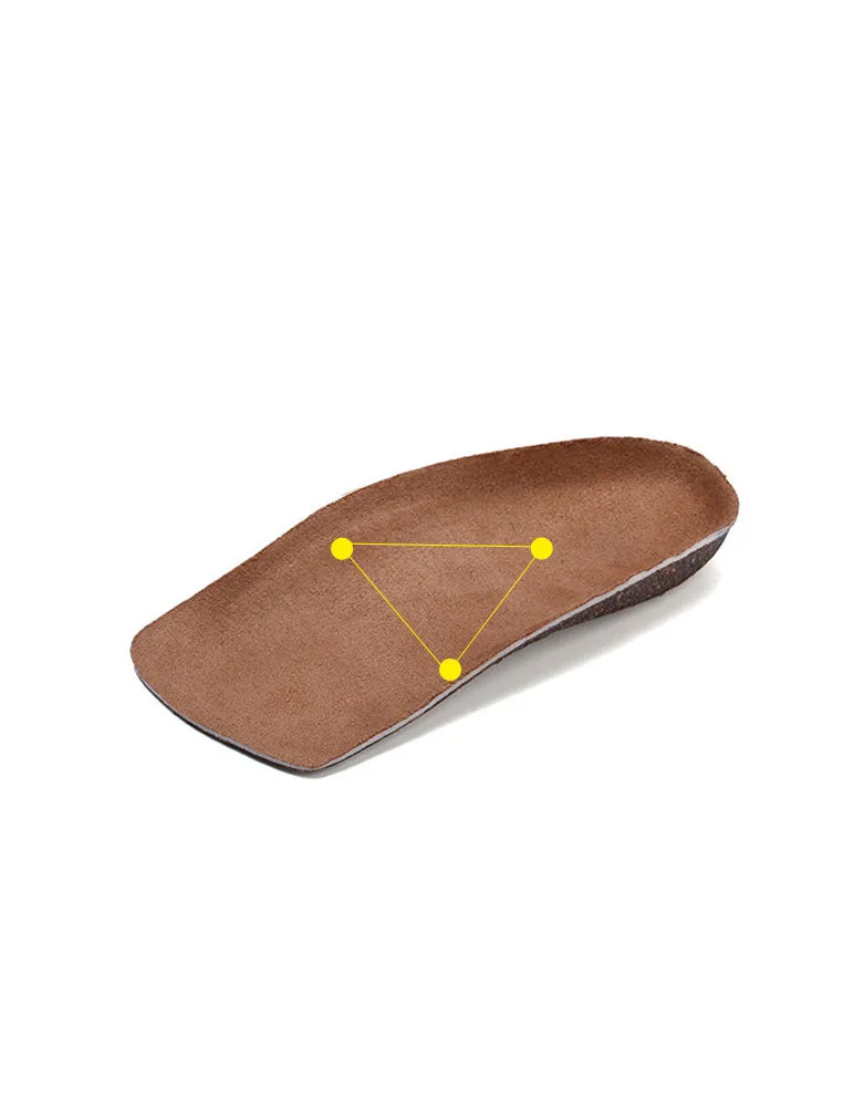 Cork Breathable O-leg Insole Arch Insole Footbed