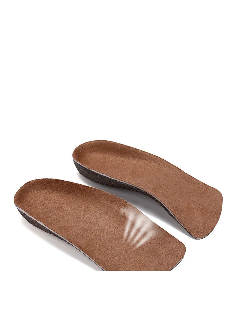 Cork Breathable O-leg Insole Arch Insole Footbed