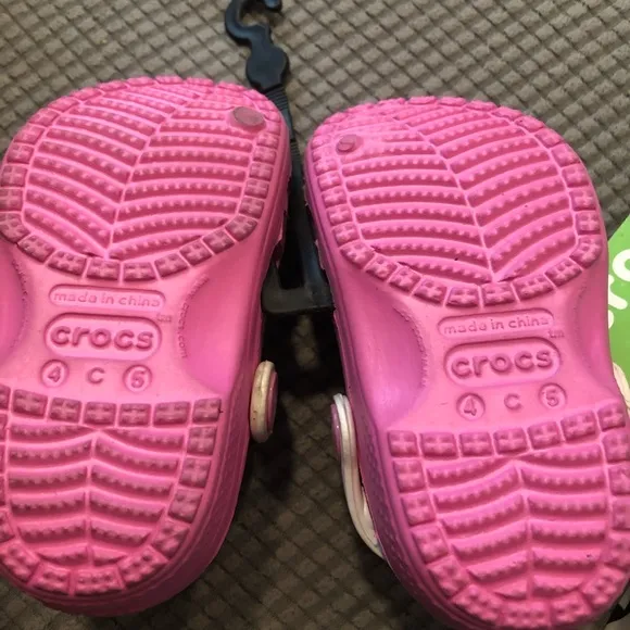 CROCS KIDS PINK FROZEN SIZE 4C