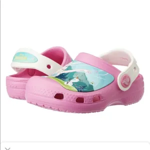 CROCS KIDS PINK FROZEN SIZE 4C