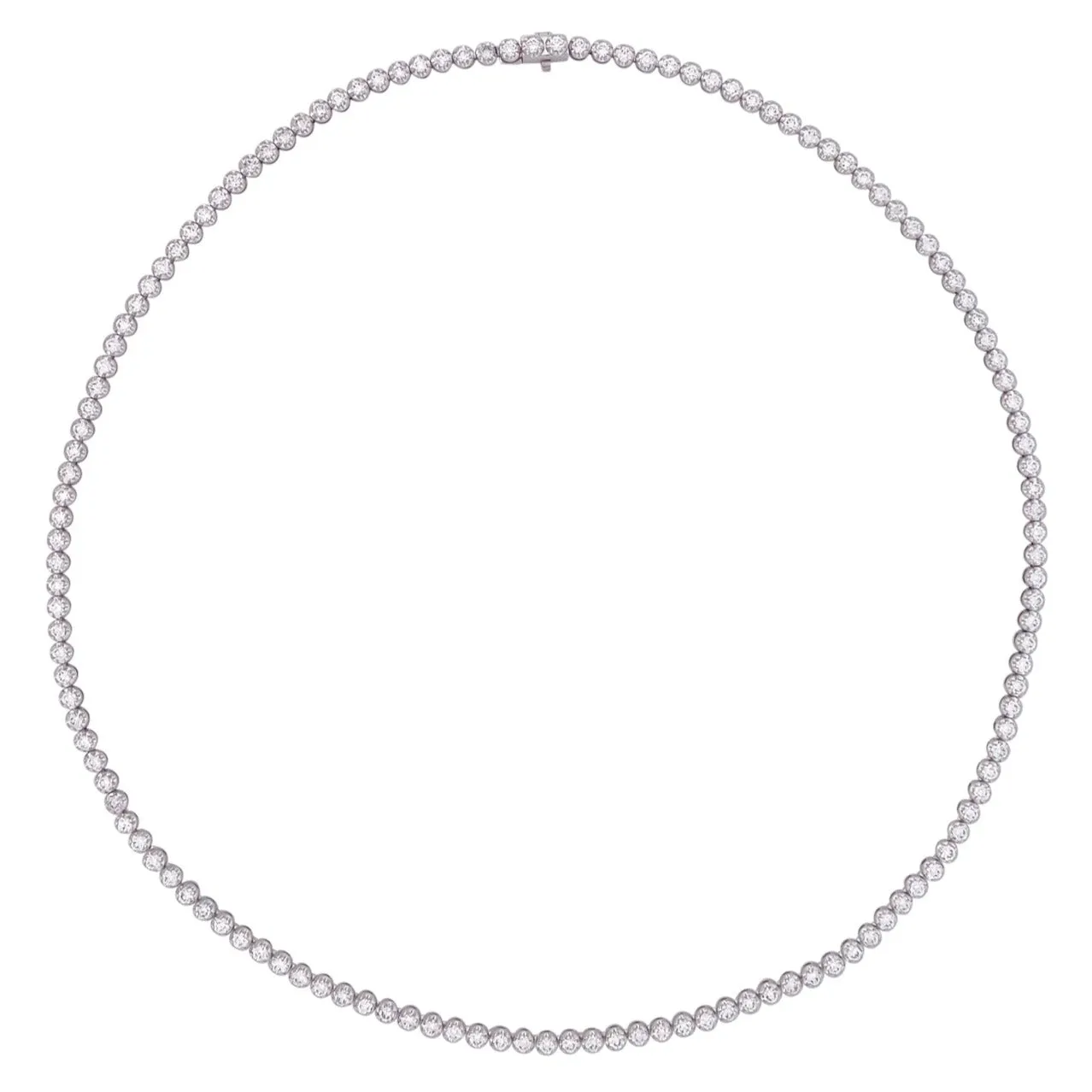 Cupcake Set Diamond Tennis Necklace