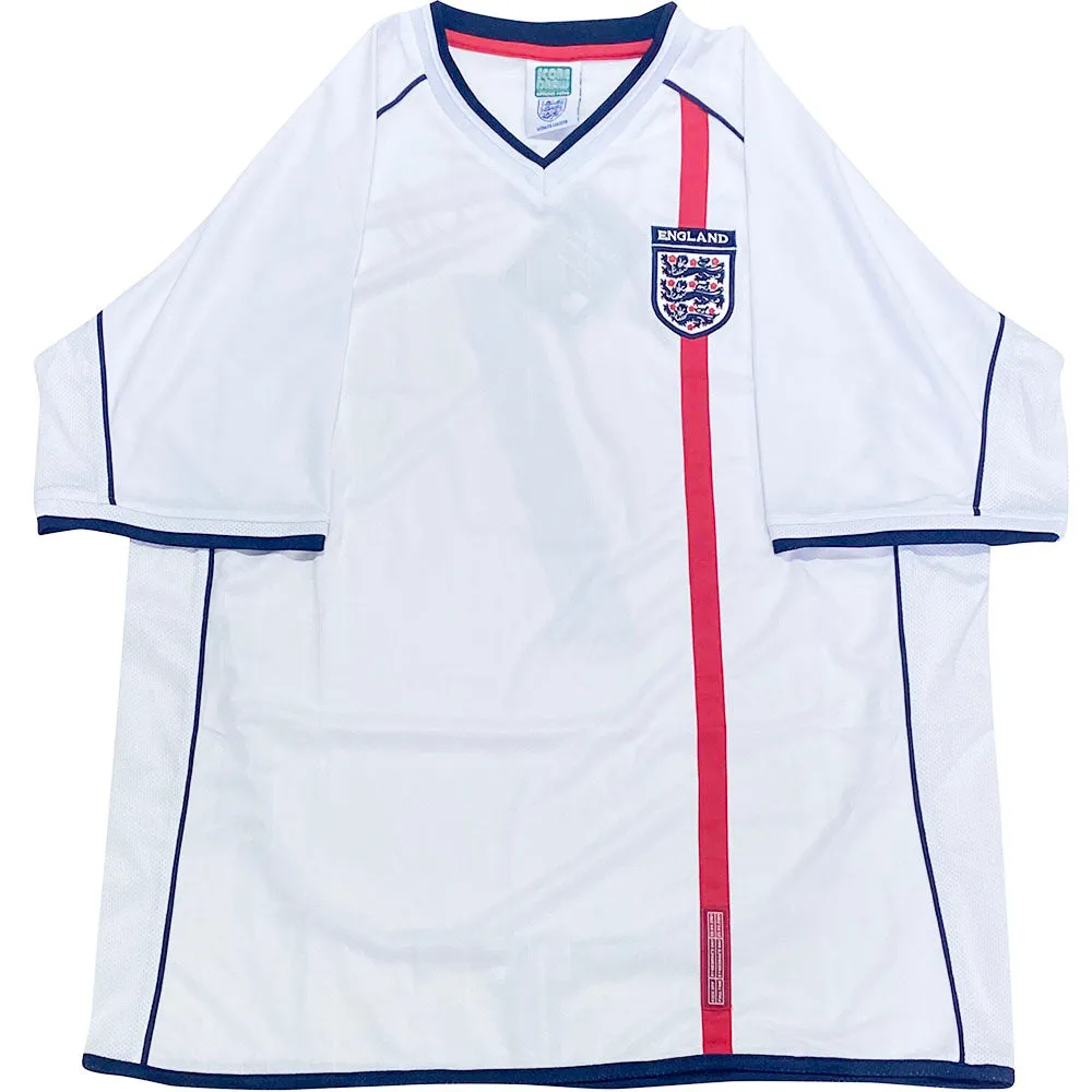 David Beckham Autographed 2002 England Replica Home Jersey