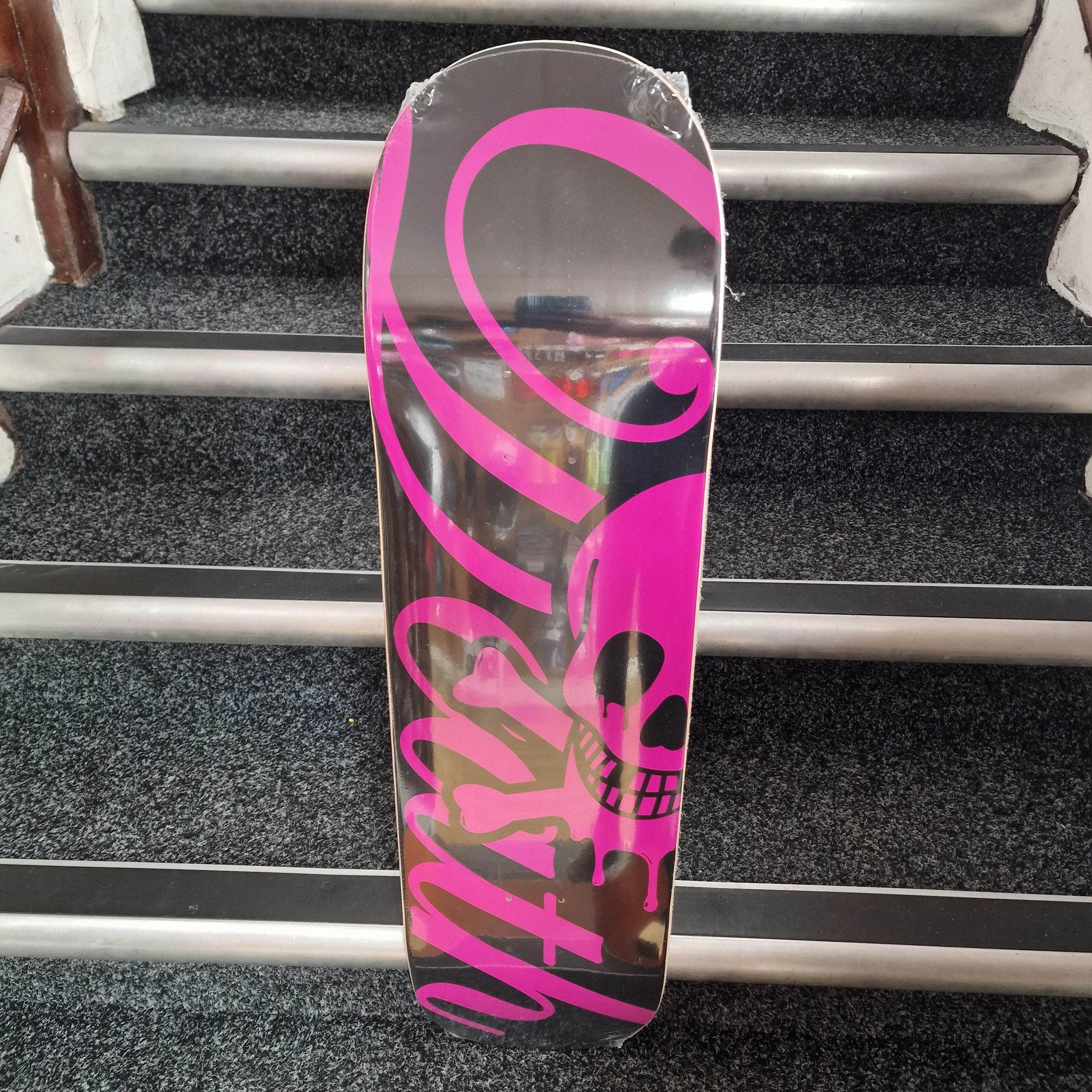 Death Skateboards Pink Logo Deck 8.5"