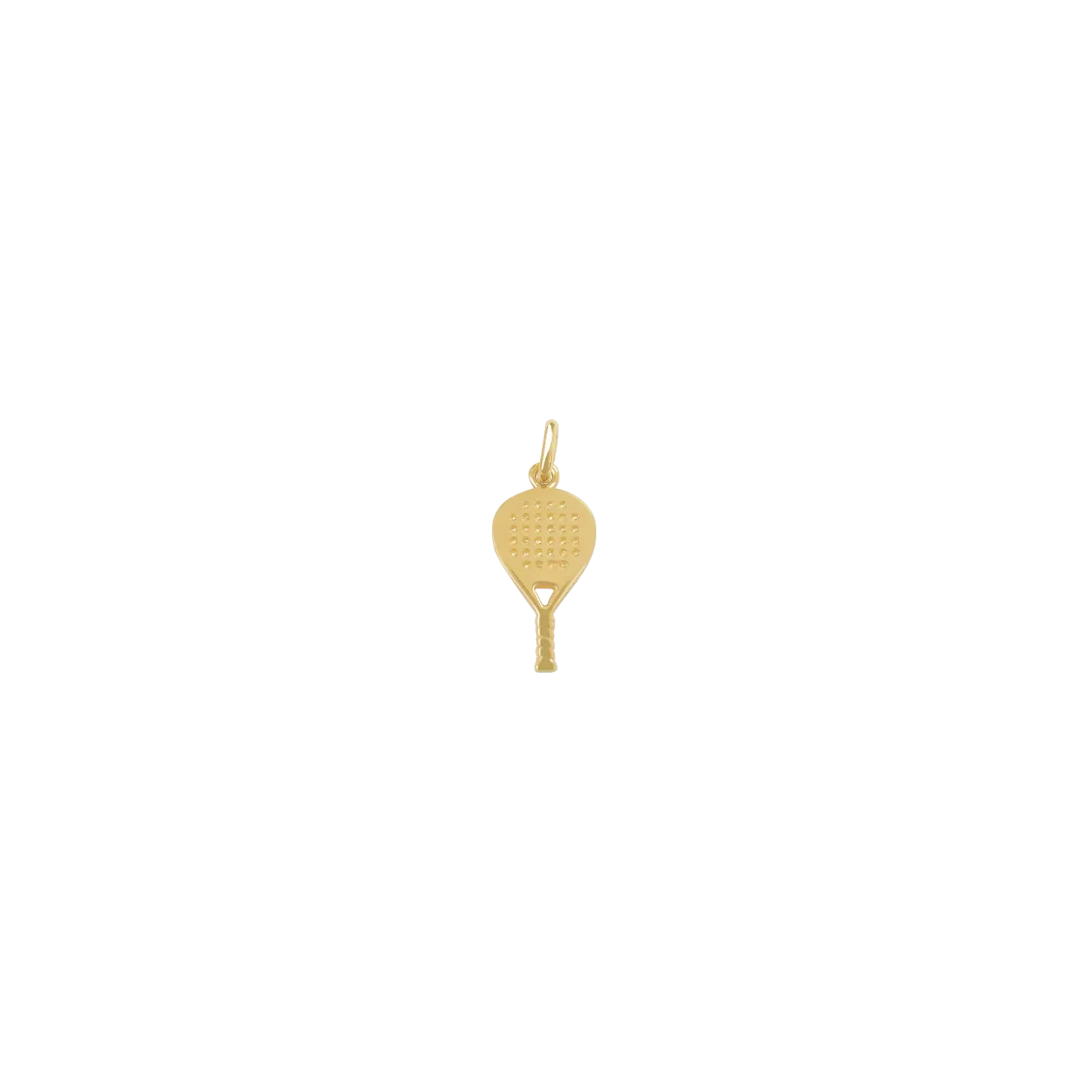 Dije oro amarillo 18K raqueta de tennis