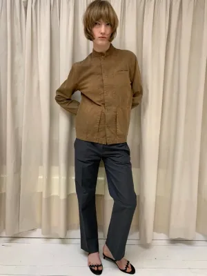 Dyed tailored jacket, ochre