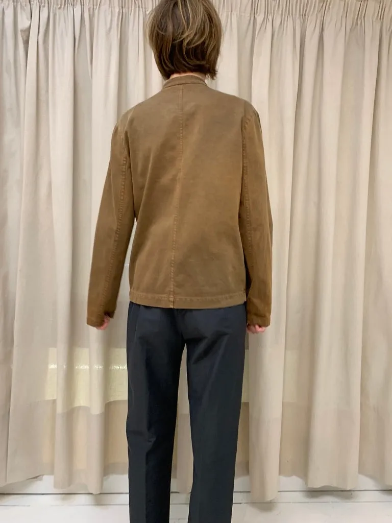 Dyed tailored jacket, ochre