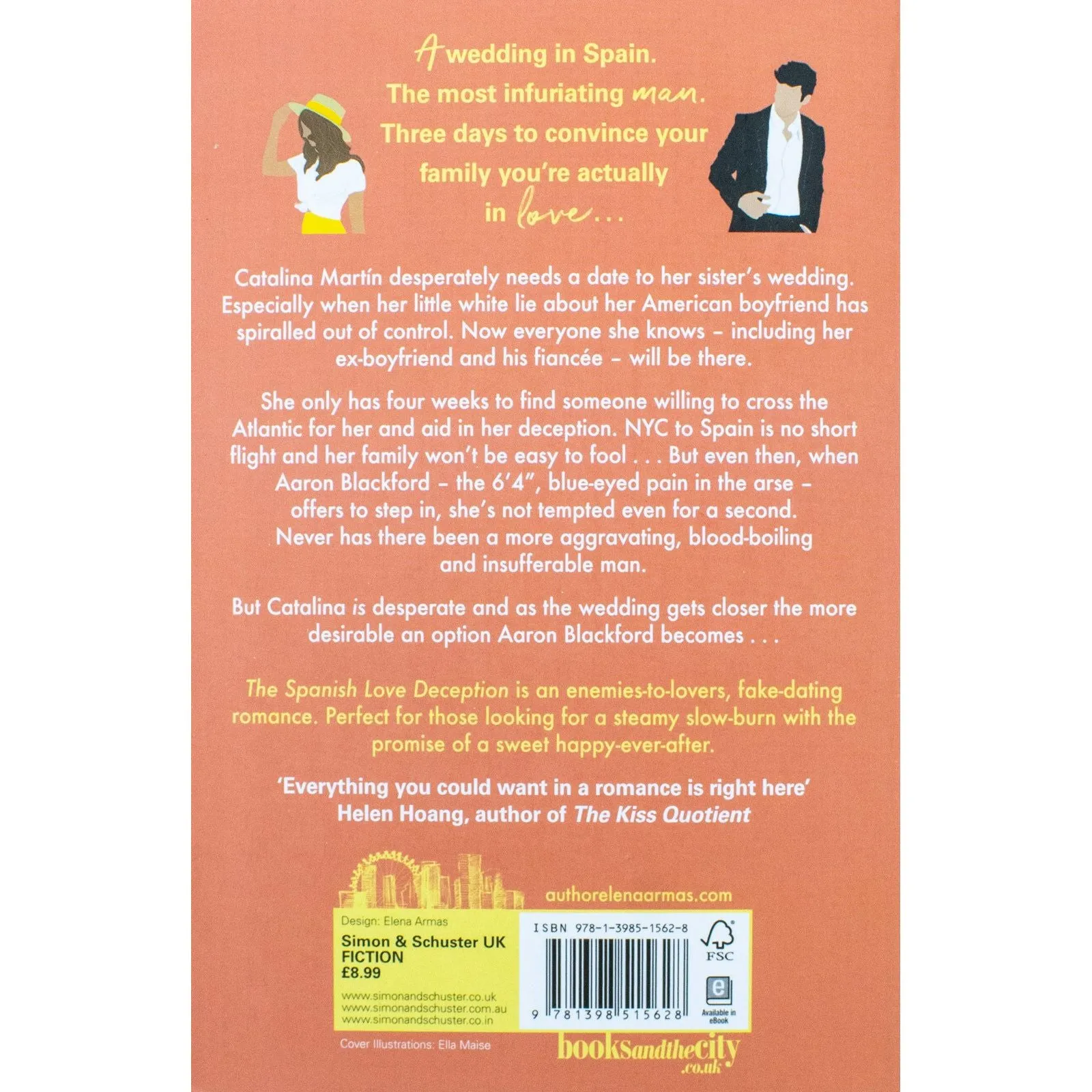 Elena Armas 3 Books Collection Set (The Spanish Love Deception, The American Roommate Experiment & The Long Game)