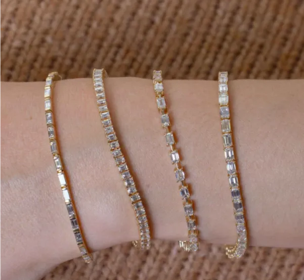 Emerald Diamond Tennis Bracelet