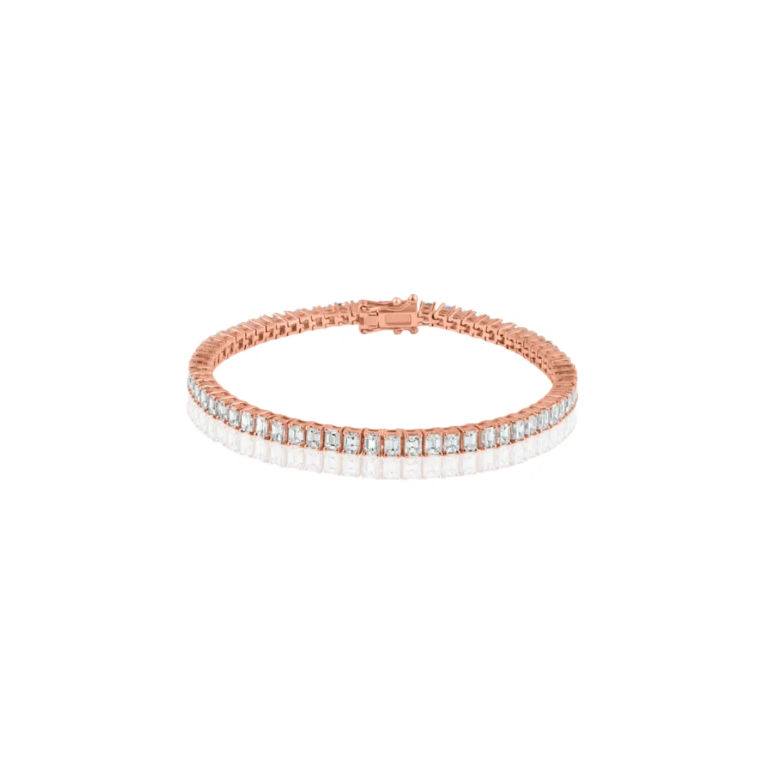 Emerald Diamond Tennis Bracelet
