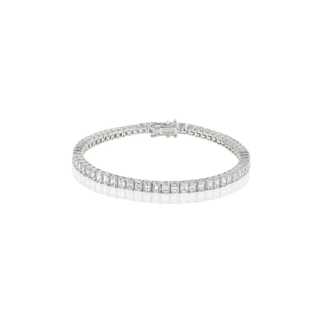 Emerald Diamond Tennis Bracelet