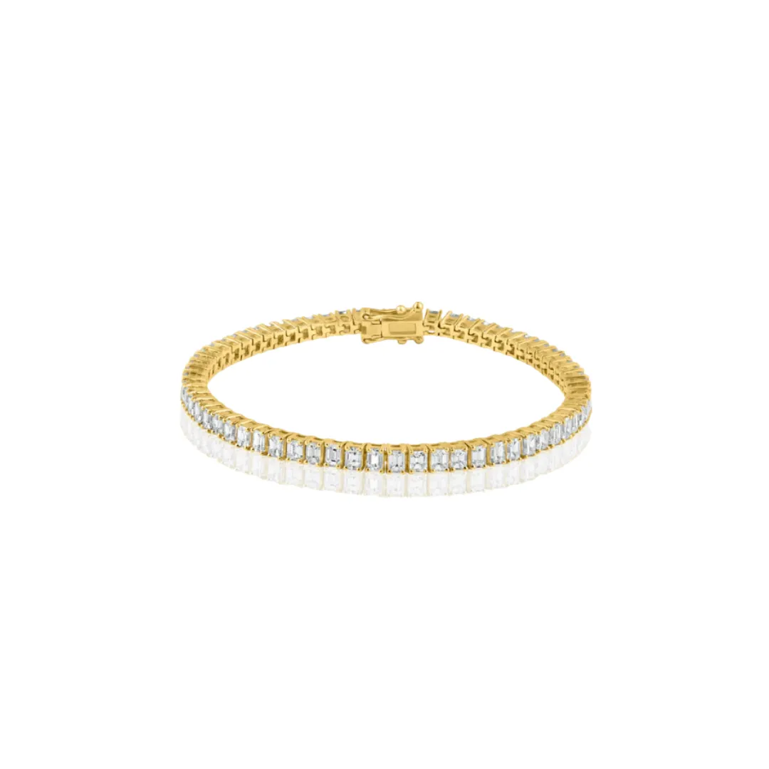 Emerald Diamond Tennis Bracelet
