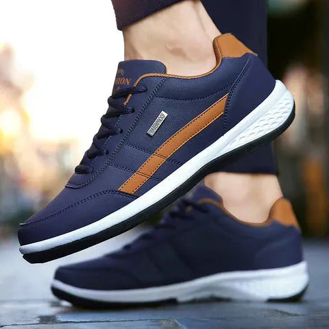 Ergonomic men's shoes with walking comfort
