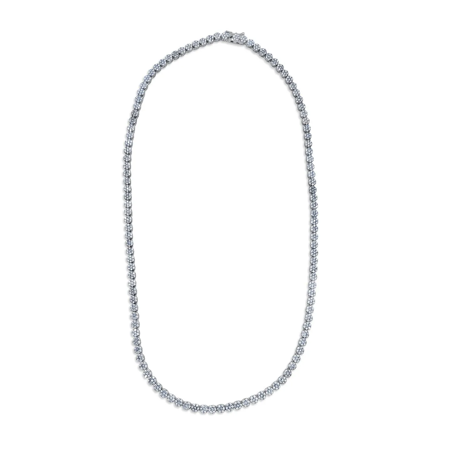 Flower Tennis Necklace
