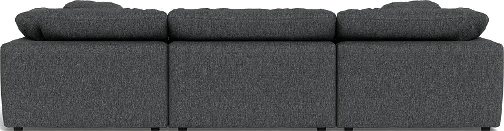 Fluffy 3 Piece Sofa W/Double Ottoman