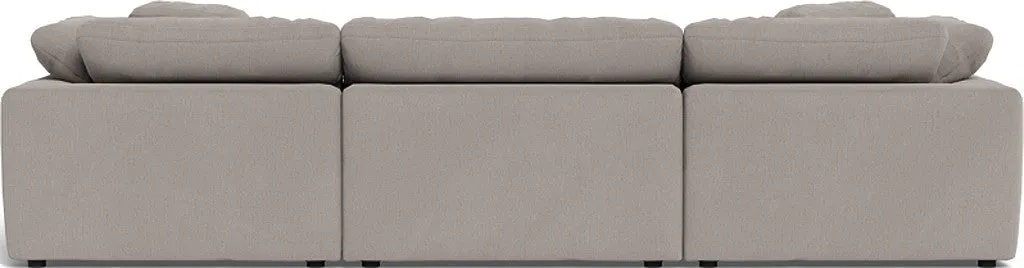 Fluffy 3 Piece Sofa W/Double Ottoman