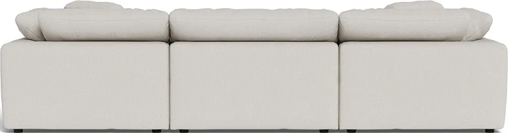 Fluffy 3 Piece Sofa W/Double Ottoman