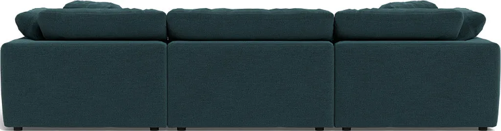 Fluffy 3 Piece Sofa W/Double Ottoman