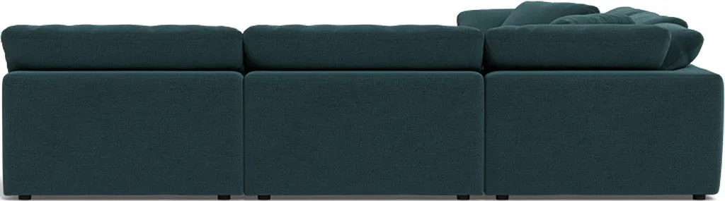 Fluffy 5 Piece Sectional W/Ottoman