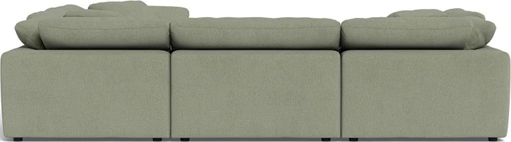 Fluffy 6 Piece Sectional W/Ottoman