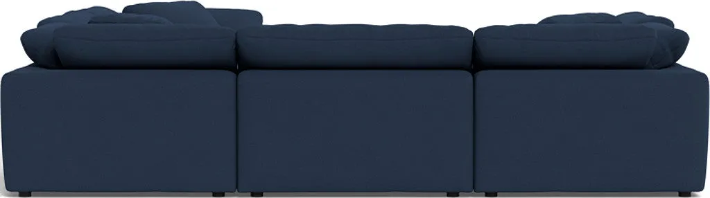 Fluffy 6 Piece Sectional W/Ottoman
