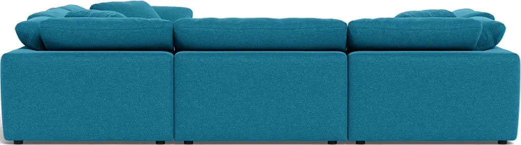 Fluffy 6 Piece Sectional W/Ottoman