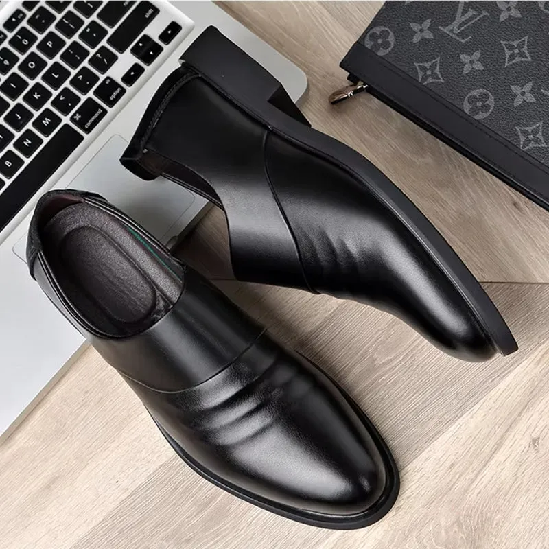 Formal Leather 6CM Elevator Shoes