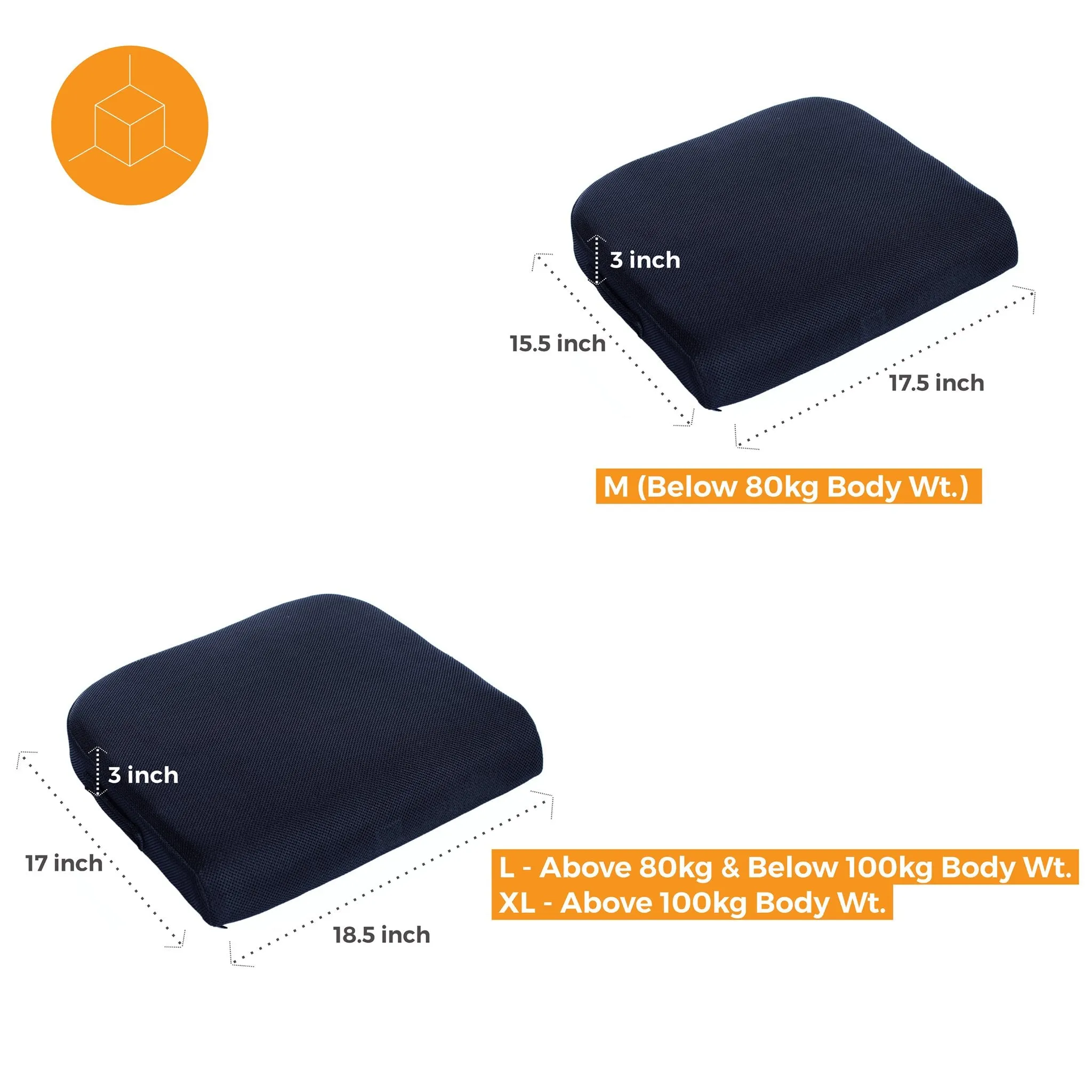 Fovera Tri-foam Seat Cushion for Chair