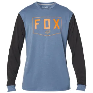 Fox Shield Ls Tech Tee - Blue Steel