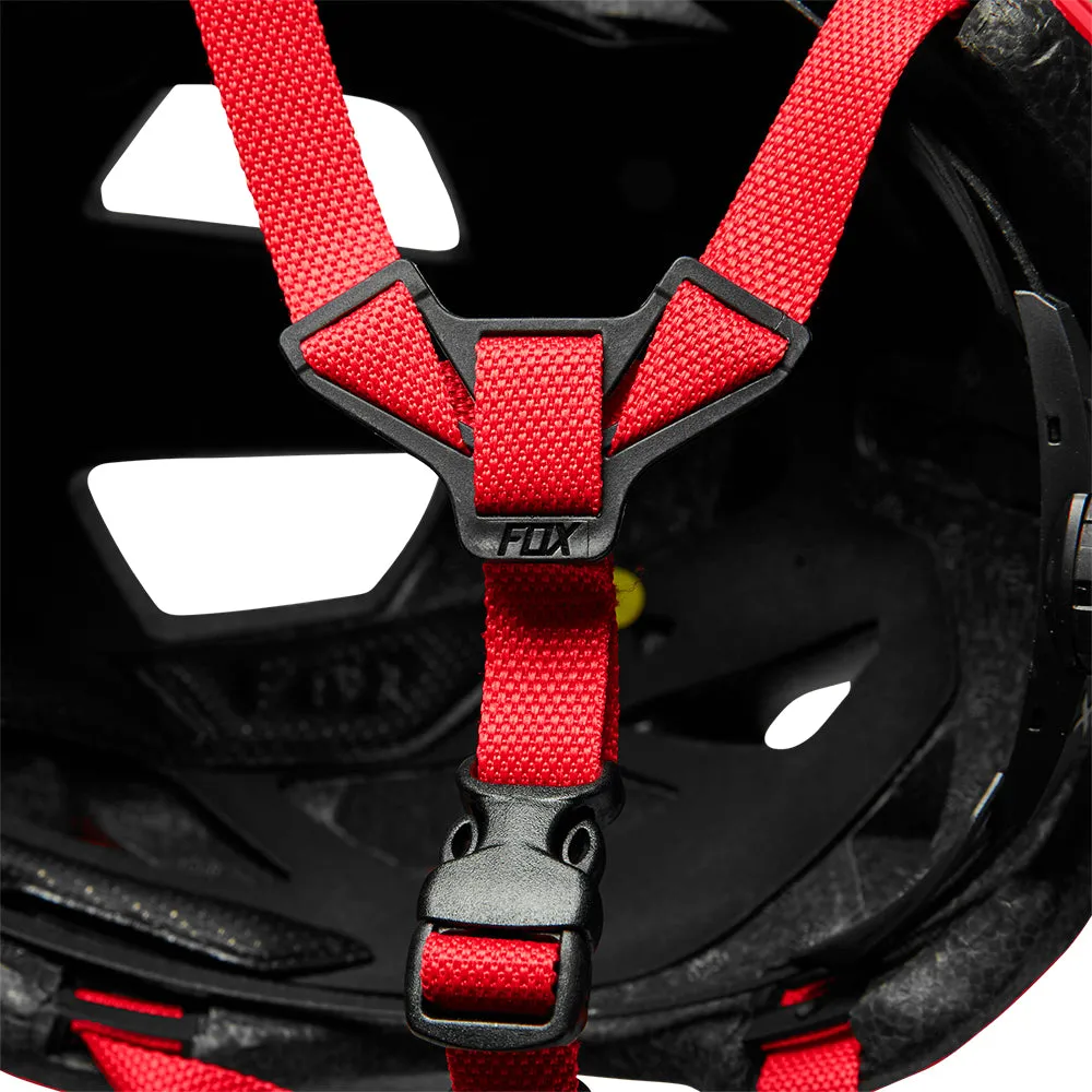 FOX YOUTH MAINFRAME HELMET MIPS CE [FLO RED]