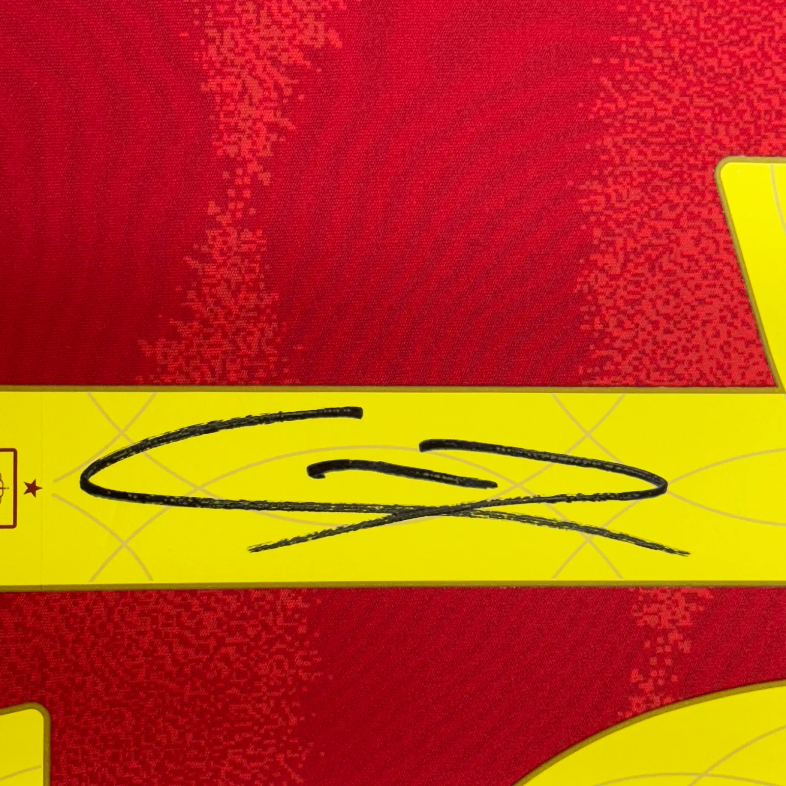 Framed Autographed/Signed Lamine Yamal 35x39 Spain Red Soccer Jersey BAS COA