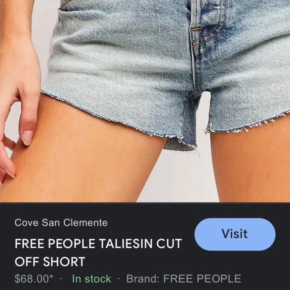 Free People ⚡️ Taliesin Shorts NWT