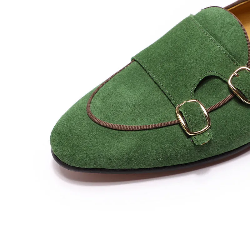 Frosted Leather Cow Suede High-end Dinner Wedding Leather Men Shoes