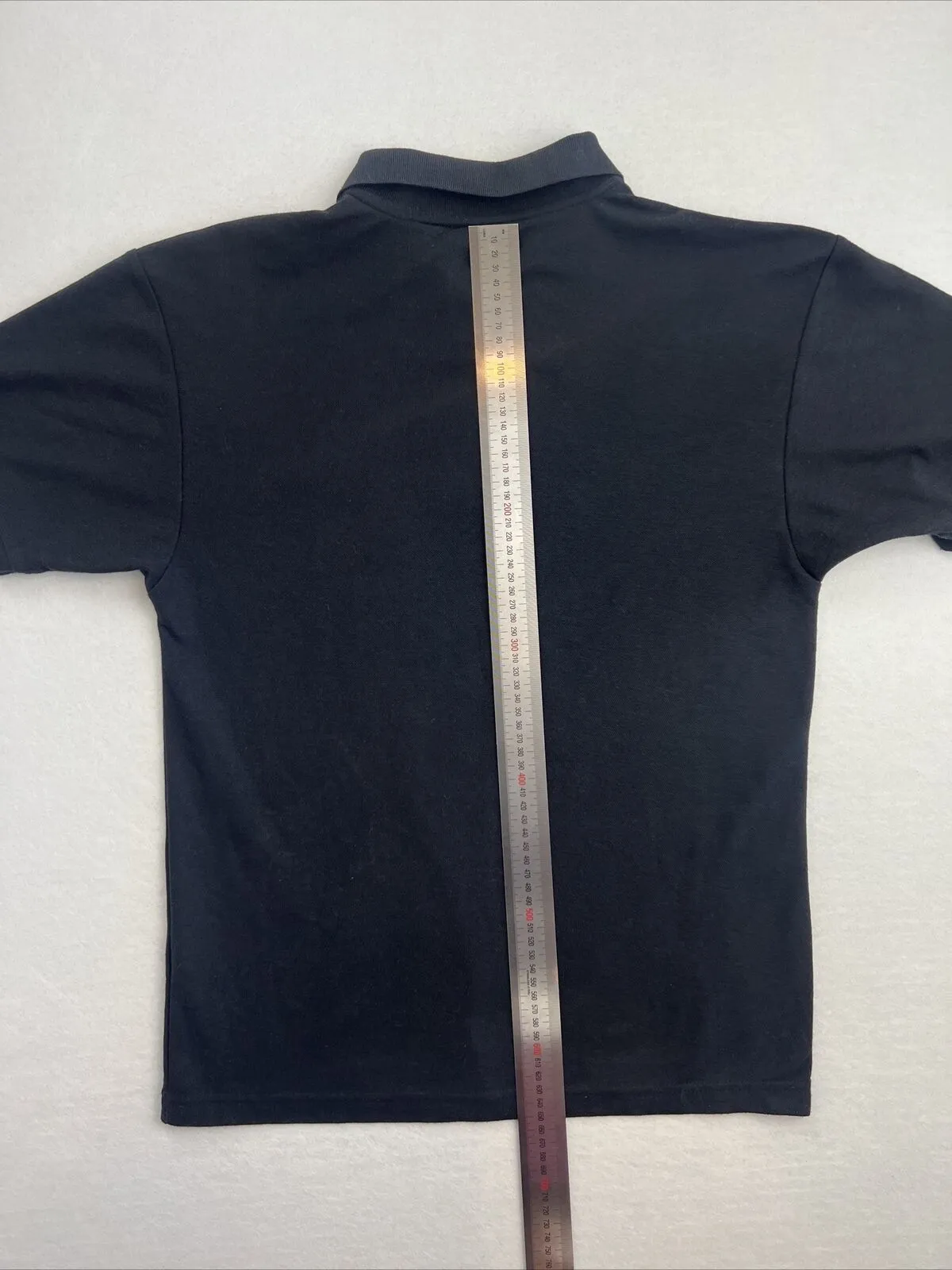 Fruit Of The Loom AC Oxgangs Football Club Black Polo Shirt Size Small
