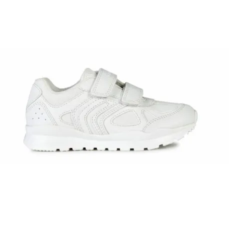 Geox Pavel - White Riptape Trainer