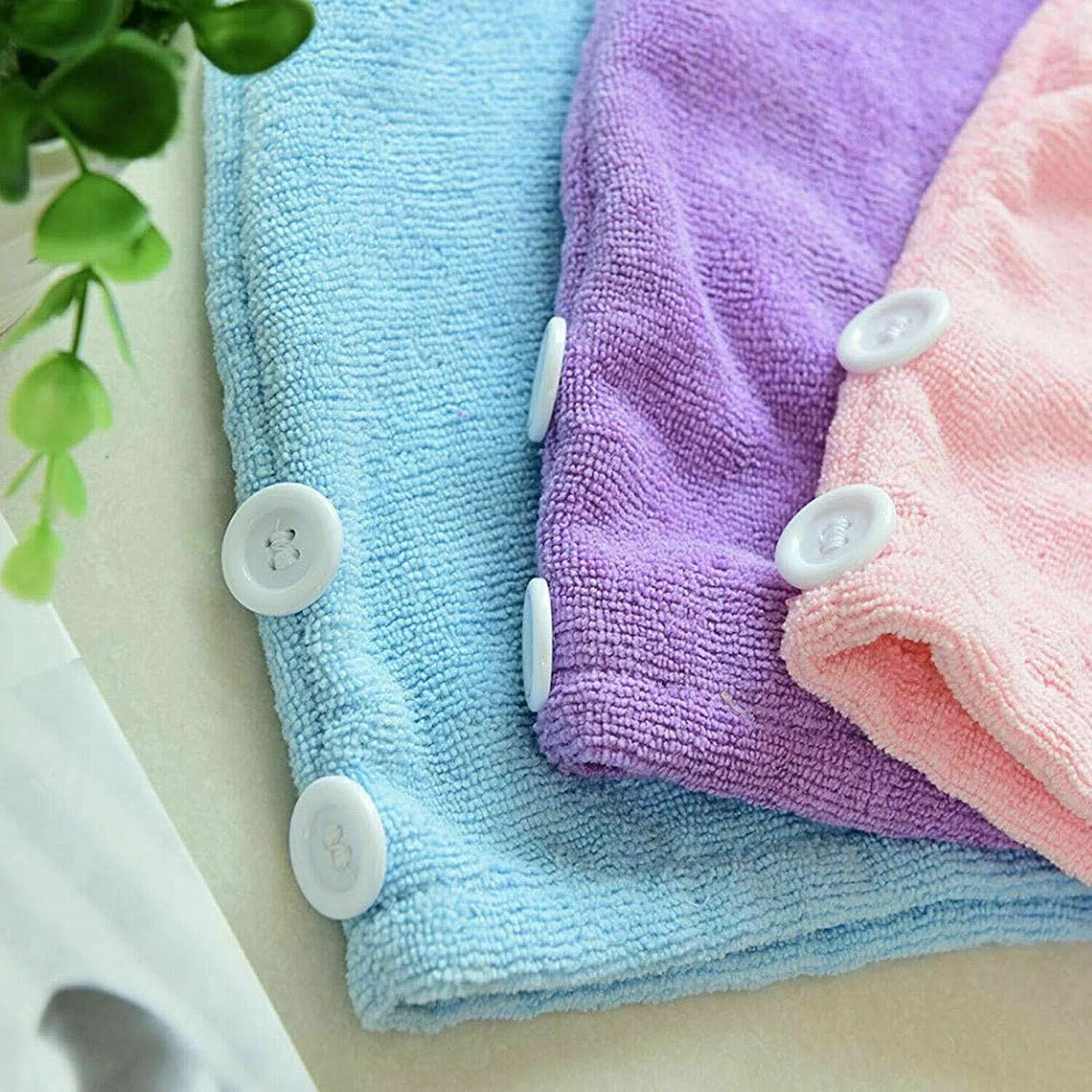 Hair Turban Towels Quick Dry Microfibre Twist Wrap Turbie Towel