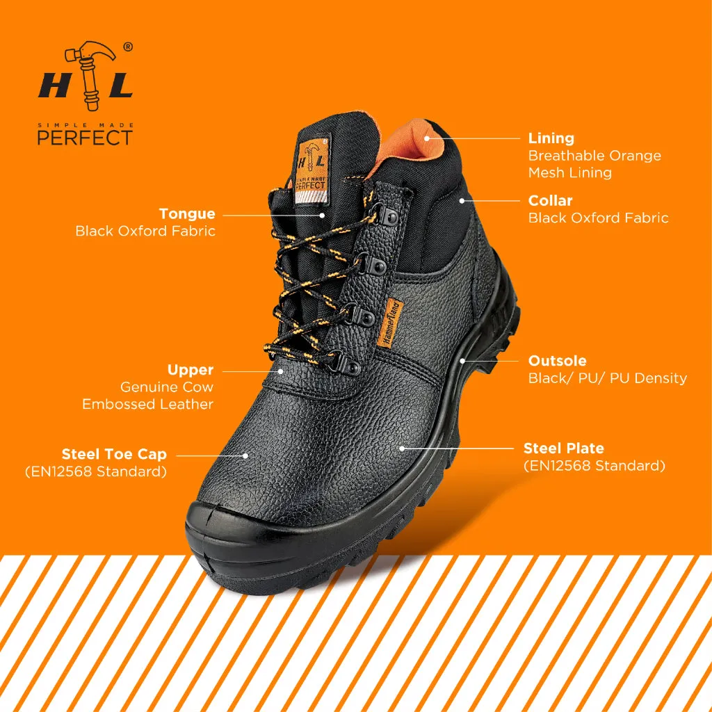 HAMMERLAND Men Mid Cut with Shoelace Safety Shoes HAM-3008 GK